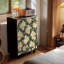 Commode en bois massif à cinq tiroirs French Floral