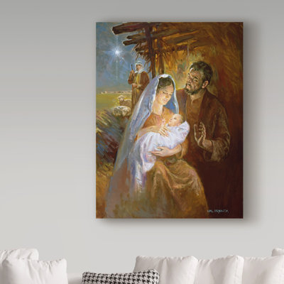 «Nativité Hut» Hollen, reproduction de peinture à l'huile sur toile tendue