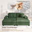 Combinaison de chaise longue convertible surdimensionnée rembourrée-371059573