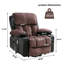 Fauteuil de massage électrique Power Lift, adapté aux personnes âgées, avec fonctions de chauffage et de vibration, cuir polaire avec USB, peut être utilisé pour s'allonger