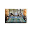 Tapis décoratif rectangulaire bleu clair lavable à la machine-1969573912