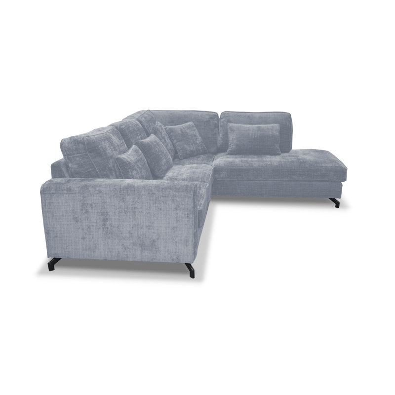 5 Seater Sofa & Chaise, Right Hand Facing, Light Blue