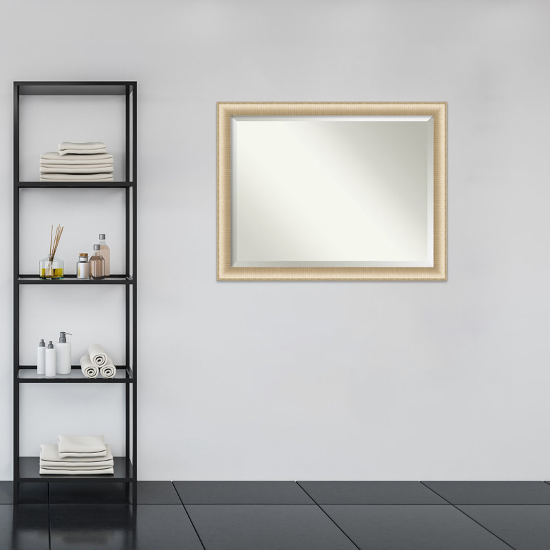 Jonnie Wall Mirror, 21" x 25", Brushed Gold