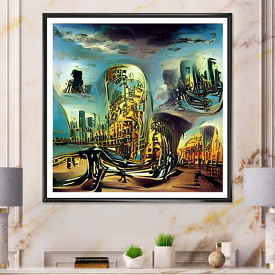 Jeu vidéo Infinite Cyberpunk City - reproduction d'art sur toile industrielle
