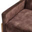 Fauteuil d'appoint à dossier capitonné Matson - Espresso-128721144