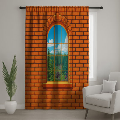 Rideaux de fenêtre Brick Wall