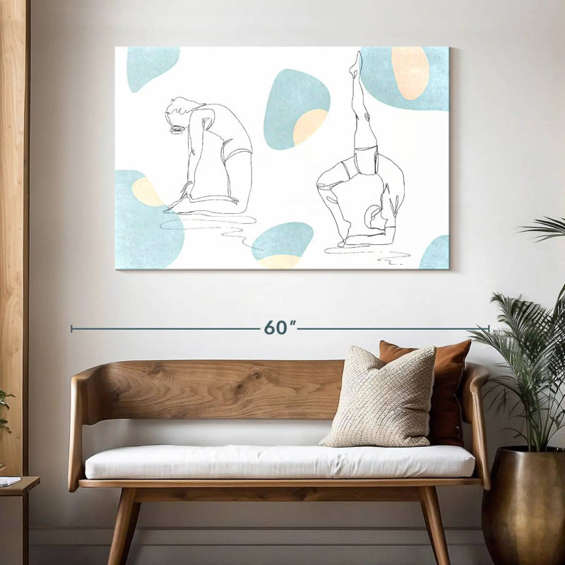 Sireci Challenging Yoga Poses, 32" H x 48" W