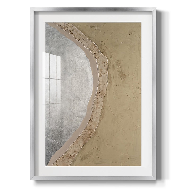 Silver Lake I -Framed Print, 25.5" H x 17.5" W, Silver