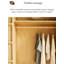 Armoire simple et moderne à portes coulissantes en bois massif