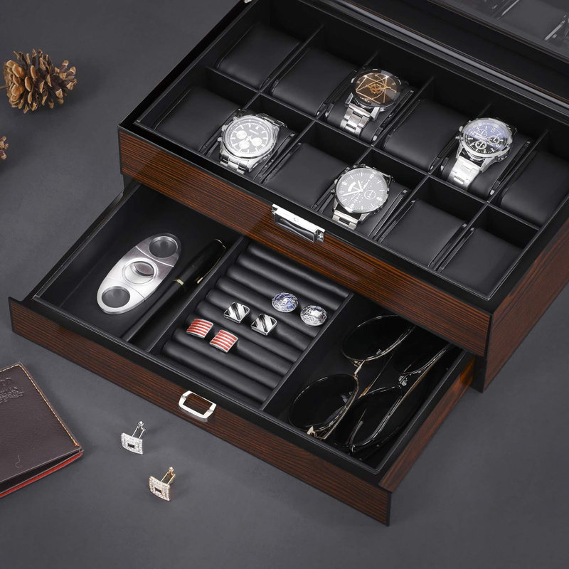 Boîte à montre en bois +