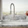 Kohler Crue Single Handle Semi-Professional Pre-Rinse Kitchen Faucet with Three-Function Pull Down Sprayer