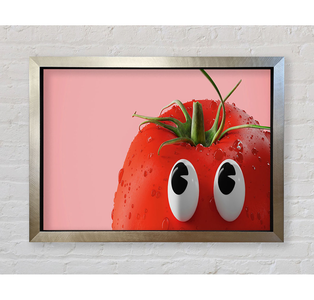 Tomato Stare - Einzelner Bilderrahmen Kunstdrucke