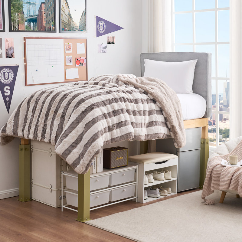Suprima Ultimate Height Carbon Steel Bed Risers, Gold