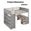 Lit mezzanine double avec échelle, tablettes et bureau-1737136585-1737136587