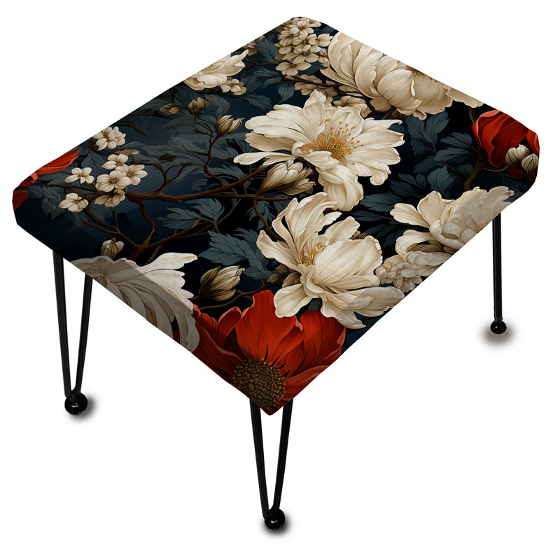 Nature Inspired Details - Oriental Rectangle Ottoman