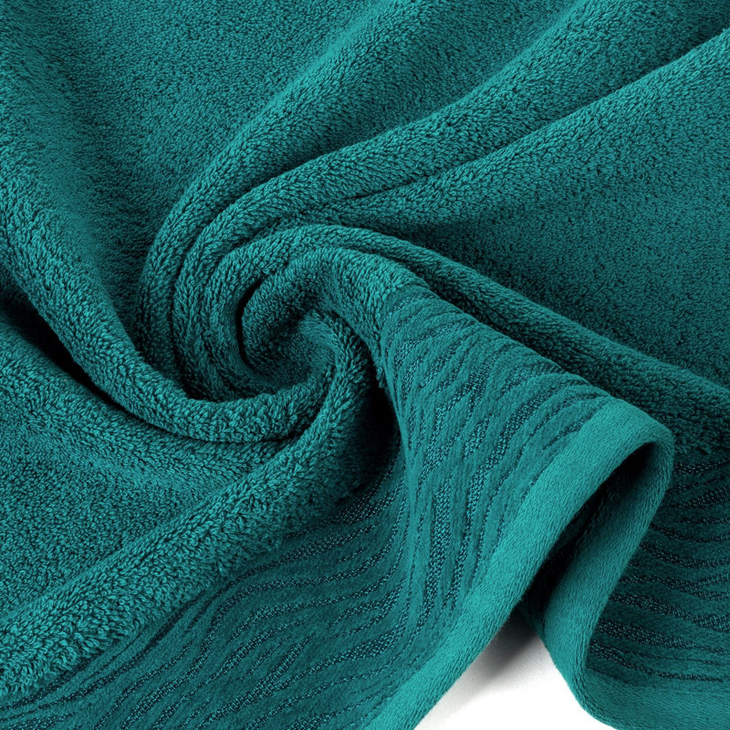 Hreinn Midweight Jacquard Hand Towel, Turquoise