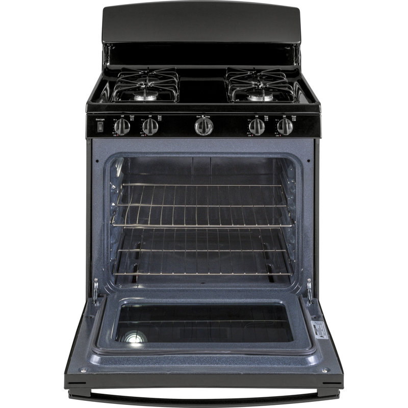 30" 4.8 cu. ft. Freestanding Gas Range, Black