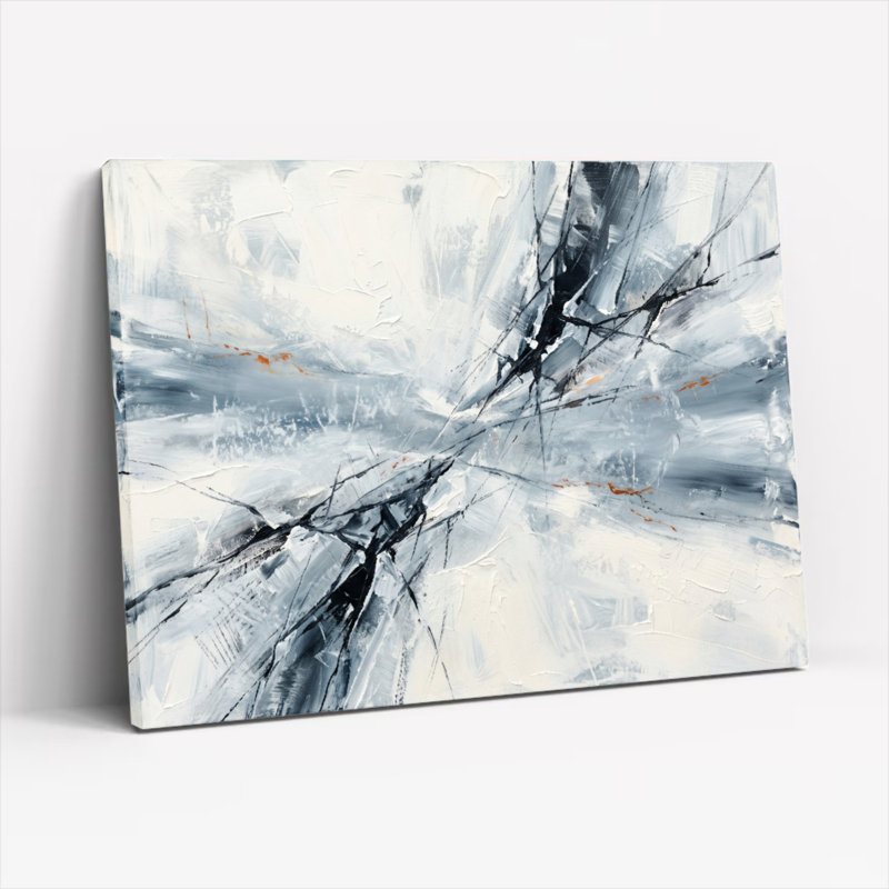 Ensemble d'une toile abstraite, 24"H x 36"W, Wrapped Canvas
