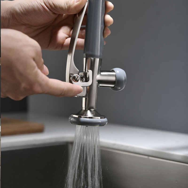 FLG Pull Down Kitchen Faucet, Brushed Nickel