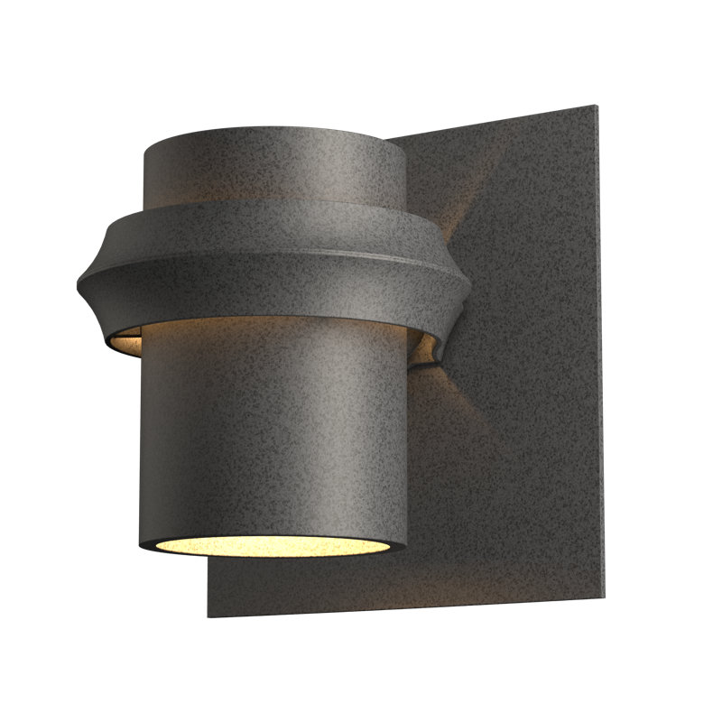 Twilight Outdoor Armed Sconce, Natural lron, Fluorescent, 8.9" H x 8.6" W x 7.4" D