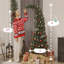 Sapin de Noël pré-éclairé, sapin de haute montagne avec lumières et base en métal-846902305