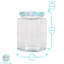 Argon Tableware Hexagonal Glass Jam Jars with Screw-111421175-111421173