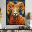 Blanc, jaune, astrologie, Rams Radiance Ii Aries - astronomie Bélier, art mural, salon-1087755286-1317393269