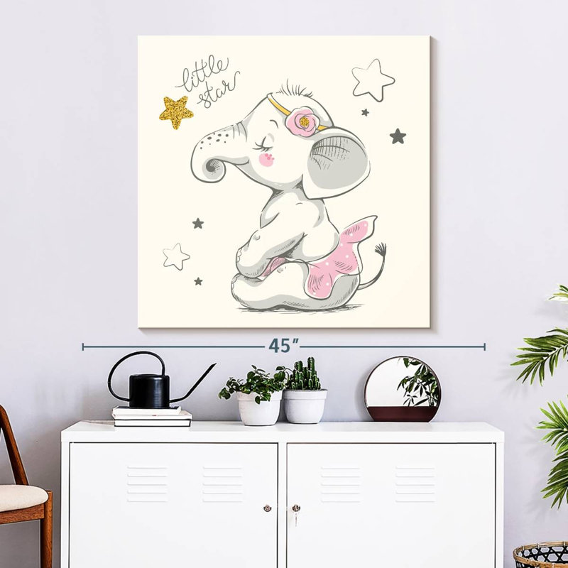 Ashelle éléphant ballerine, H 33 po x l 33 po