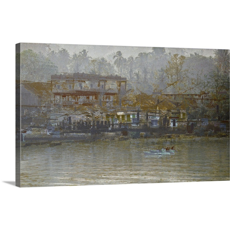 « lifeline of kerala », impression sur toile, H 16 po x l 24 po x P 1,25 po