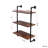 Industrial Pipe Shelf, 3 Tier And 2 Tier Wall Mounted Shelves, Display Shelves,Farmhouse Kitchen Bar Shelf