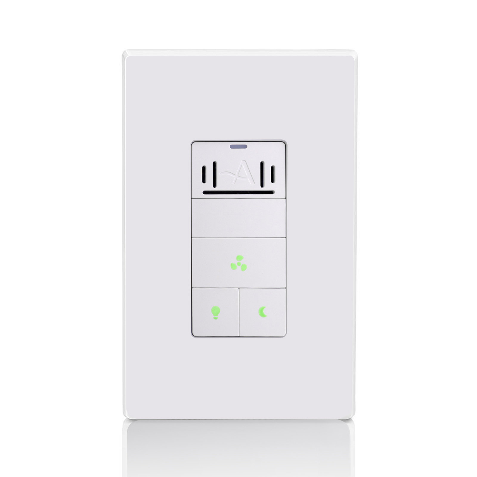 Avatar Controls Smart switch 10-amp Single-pole Smart Rocker Light Switch  with Wall Plate, White in the Light Switches department at