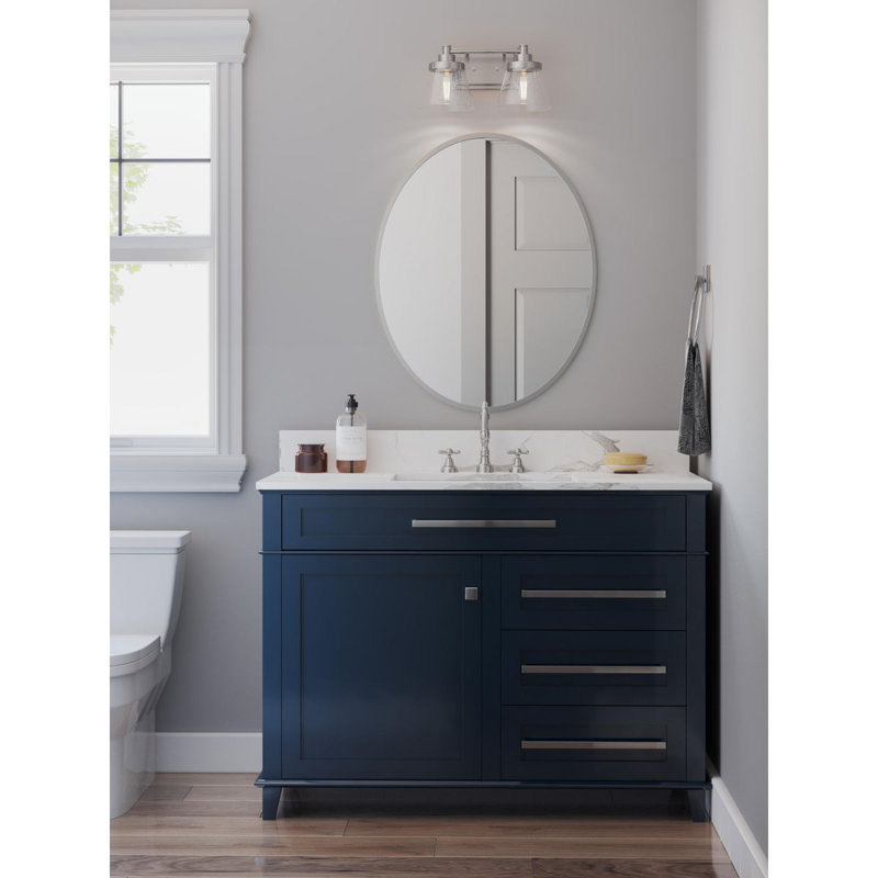 Raunds 2 - Light Dimmable Vanity Light, Brushed Nickel