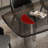 Dehja Glass Top Metal Base Dining Table-842622004