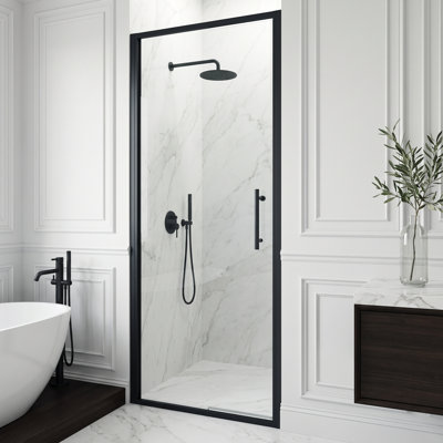Astoria 30" W x 76" H  Framed Pivot Shower with 5/16" Clear Glass
