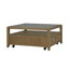 Table basse carrée avec roulettes Drift