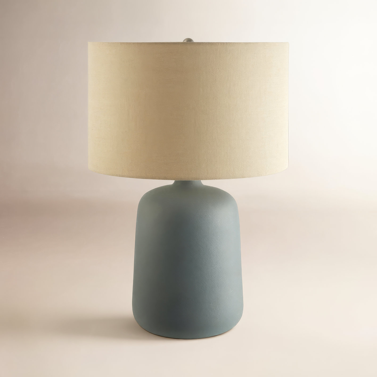 Dilan Ceramic Table Lamp, Dark Gray