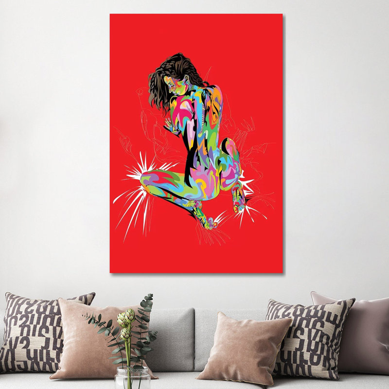 Booty On The Sheets - Print on Canvas, Wrapped Canvas, 66.04cm H x 45.72cm W x 1.91cm D