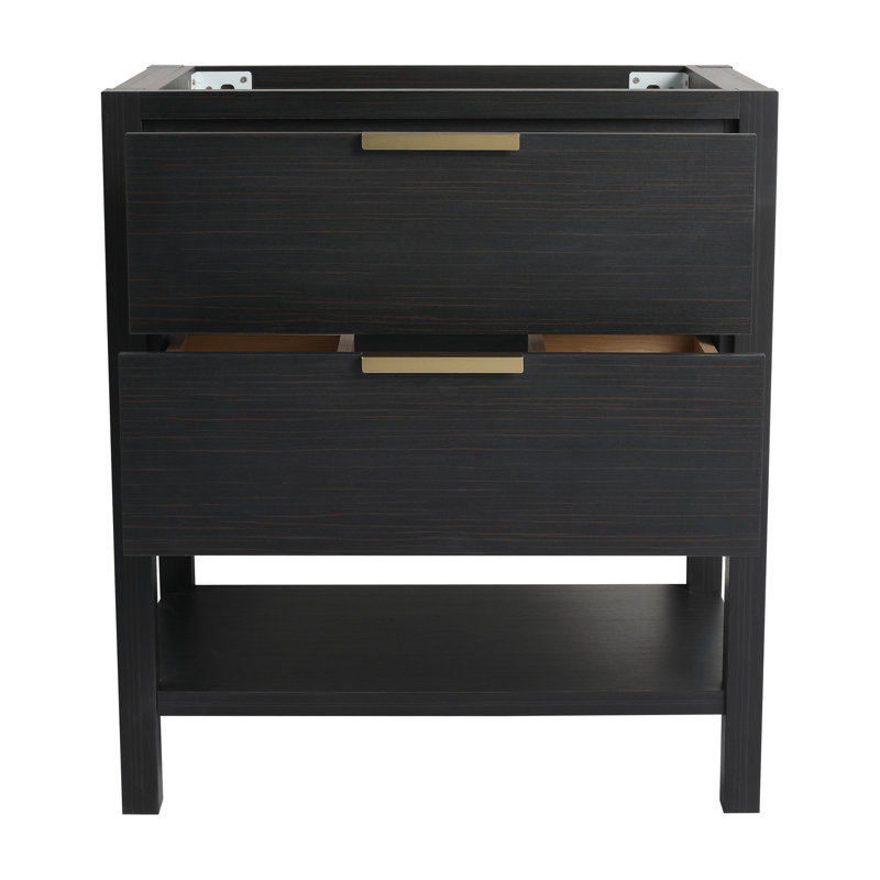 Tablette de meuble-lavabo noir 30 po Chestnut