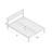 Santrell 14" Contemporary Modern Metal Platform Bed-468837216