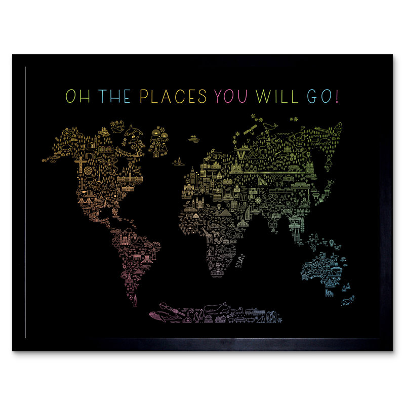 Single Picture Frame Print, Black