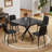 Upholstered Bar Stools Set of 4