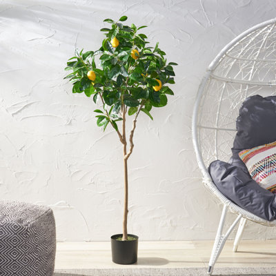 59 In. Artificial Lemon Tree Artificial Tree