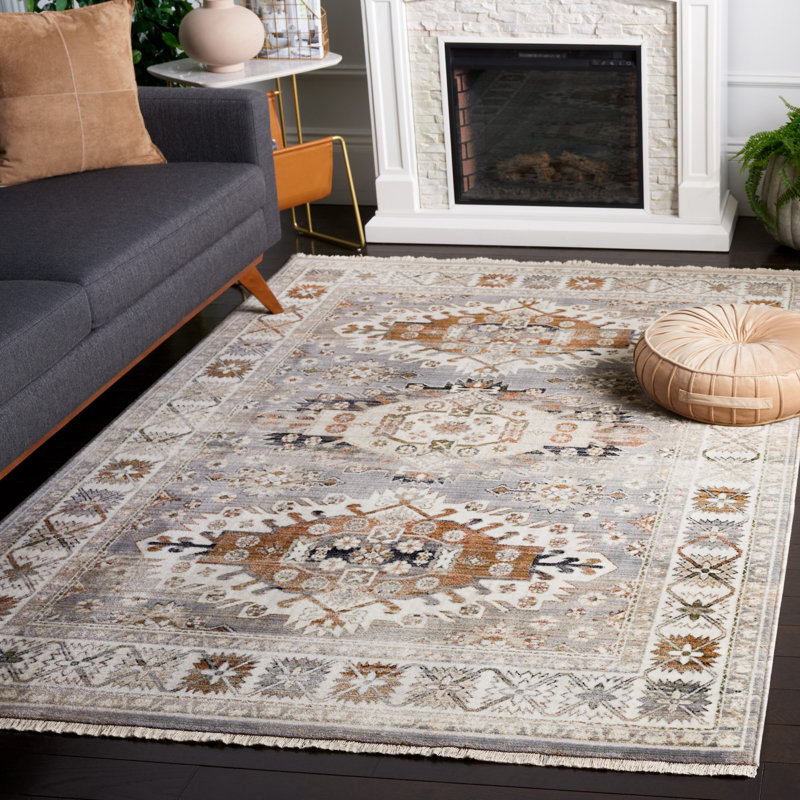 Tapis performance persan oriental rétro, Rectangle 5 pi 3 po x 7 pi 7 po