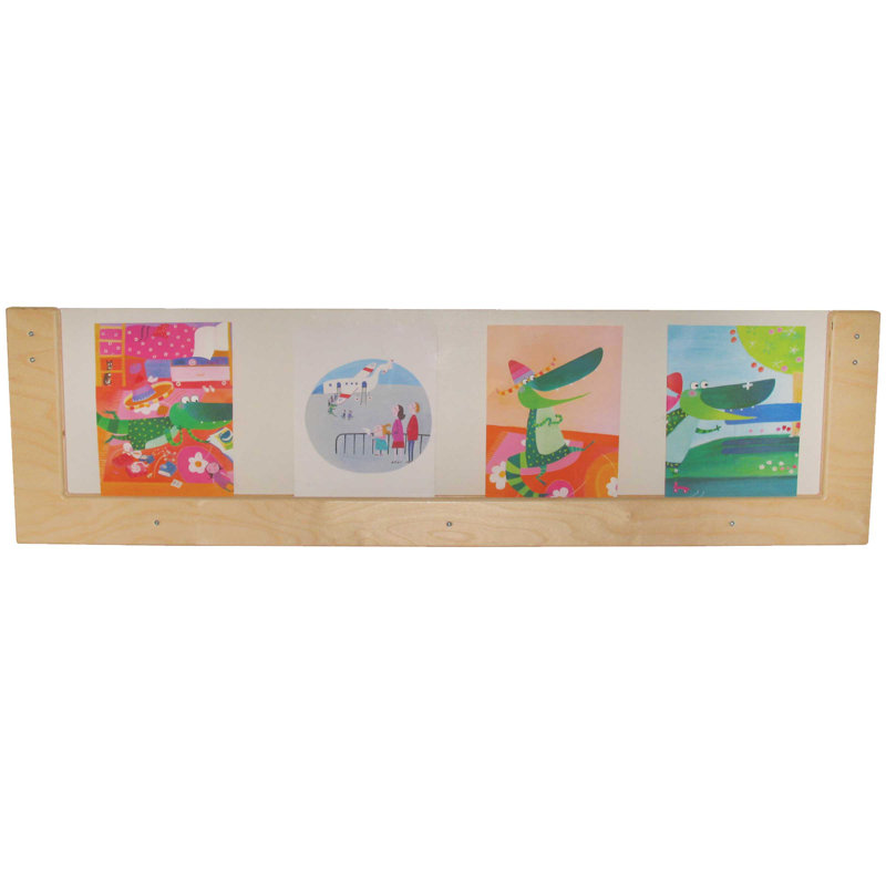 Birch and Acrylic 54" Wall Frame with Gold Finish