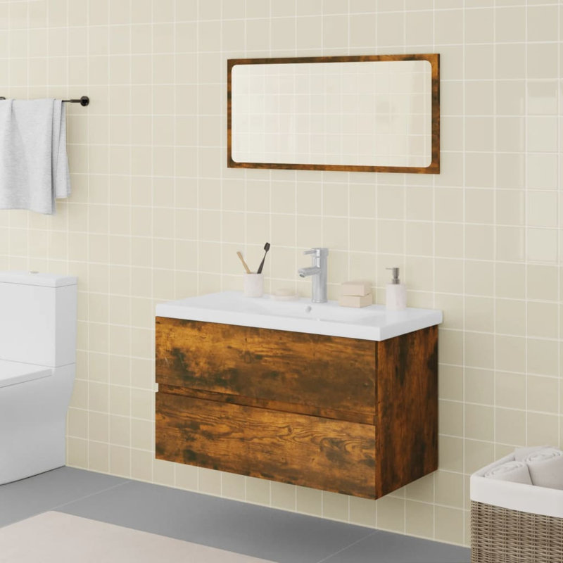 Licht Bathroom Vanity with Basin, Beige