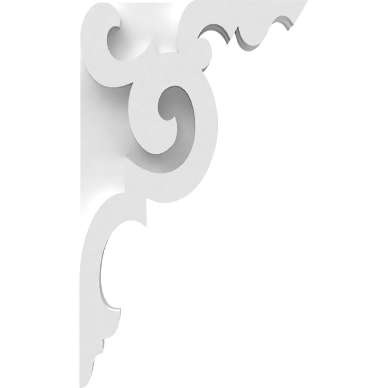 Corbeau en PVC de qualité architecturale Benson, H 11 po x l 6,5 po x P 1,875 po