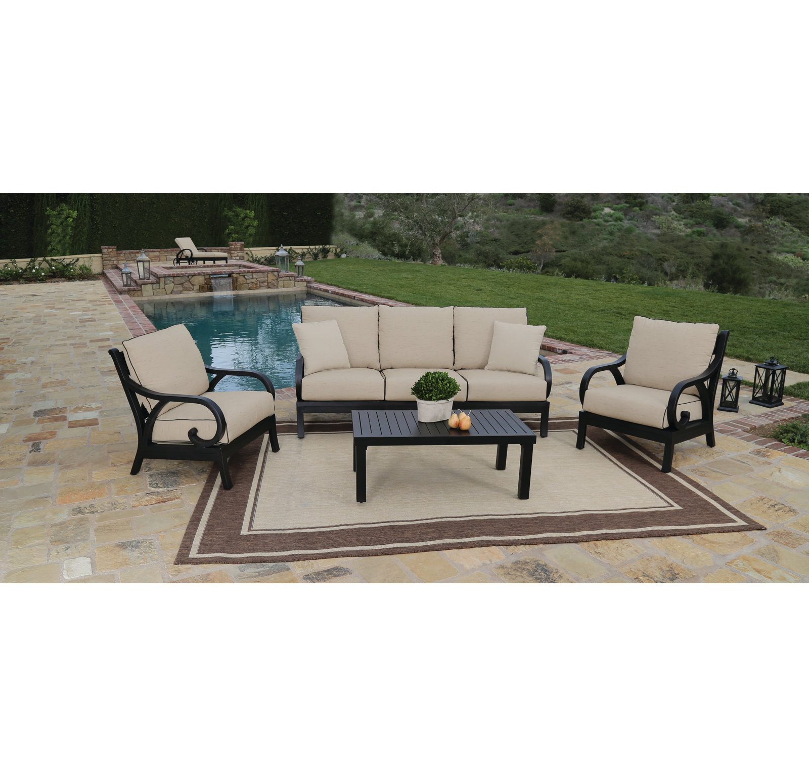Monterey Aluminum Outdoor Coffee Table