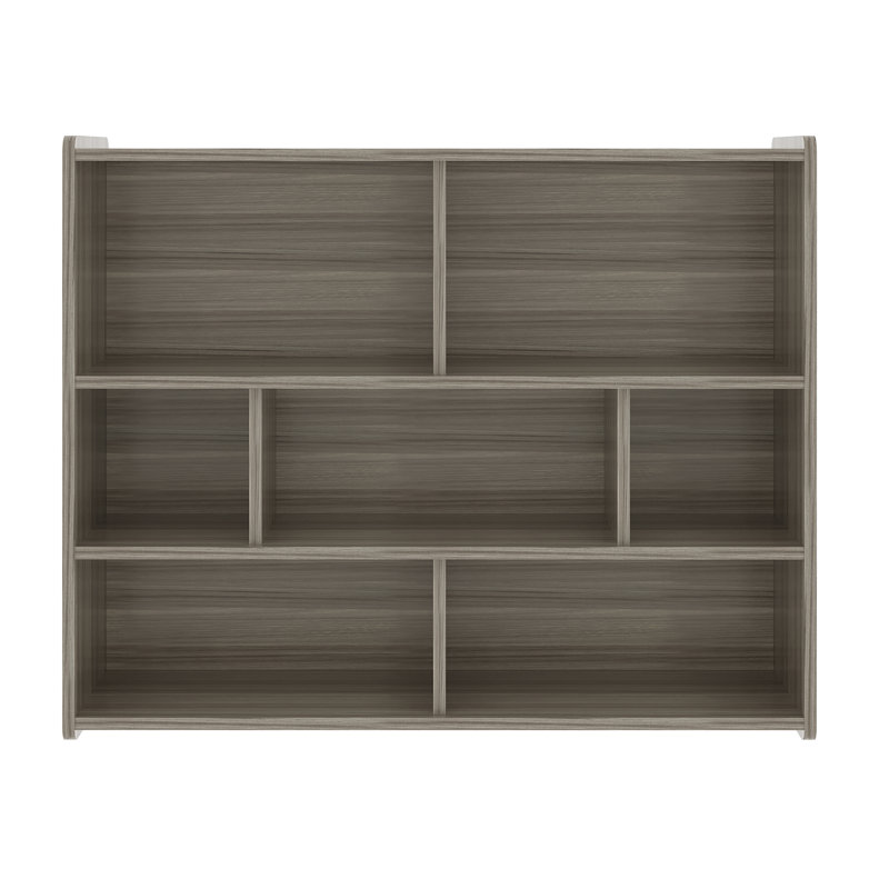Étagère à 7 compartiments en bois manufacturé, Oui, Gris orme ombré