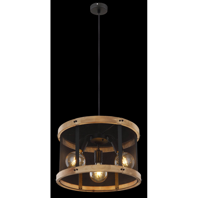 Aidrianna 3 - Light Matte Black Pendant