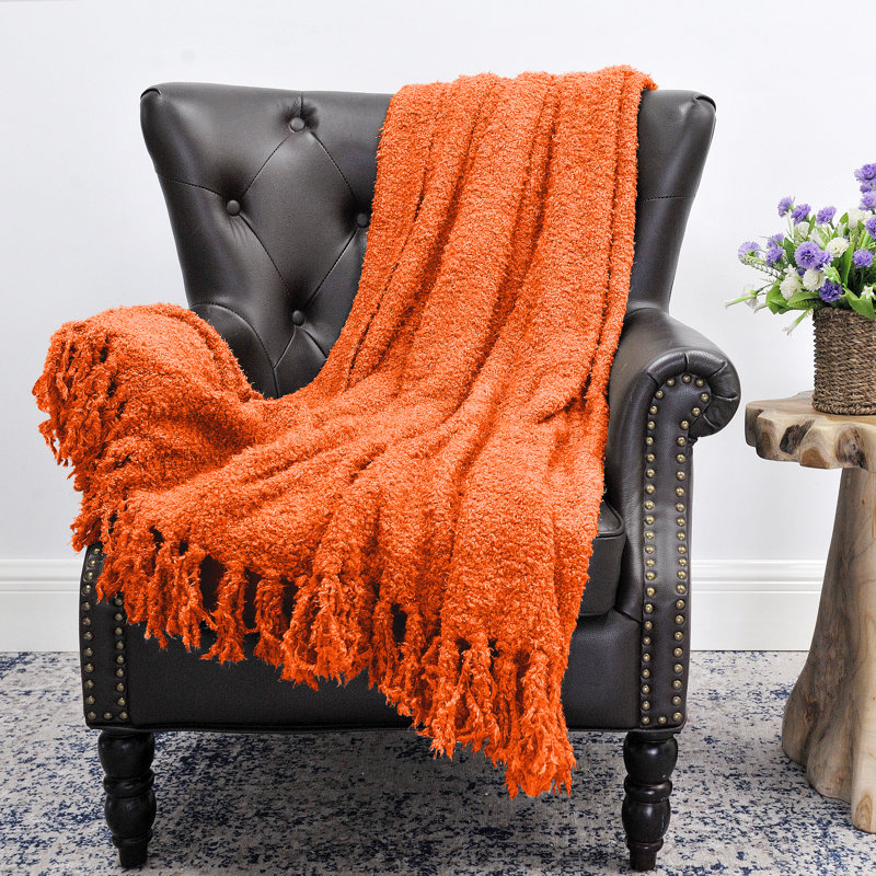 Dark Teal Knitted Machine Washable Kids Throw Blanket